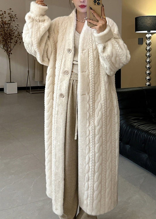 Eden Elegant Beige Long Coat