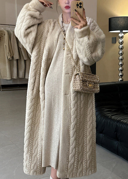 Eden Elegant Beige Long Coat