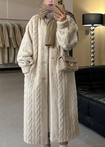 Eden Elegant Beige Long Coat