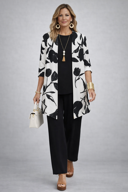 Eefje Elegante Driedelige Set