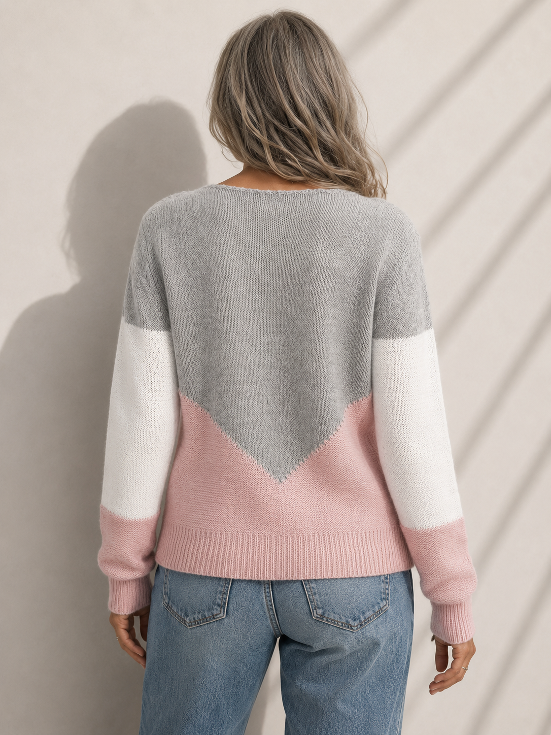 Sophie Colour-Block Knit Sweater