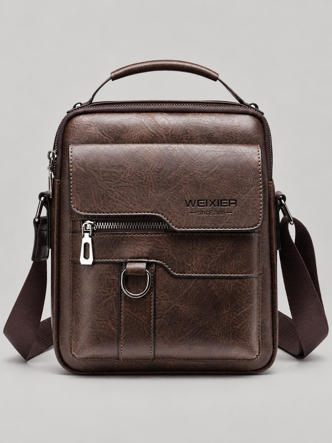 René vintage crossbodytas van kunstleer