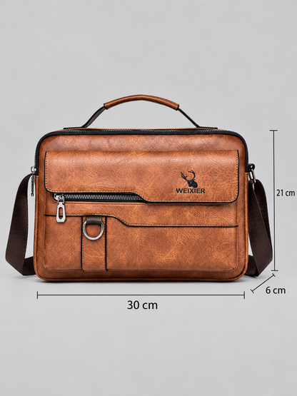 René vintage crossbodytas van kunstleer
