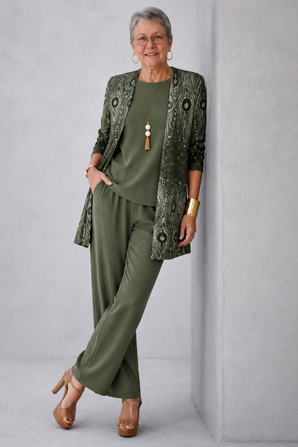 Hanna Elegante Driedelige Set