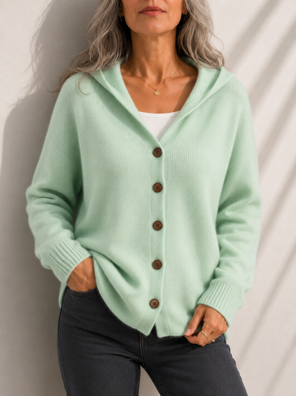 Olivia Effortless Comfort Soft Hooded Knit Cardigan