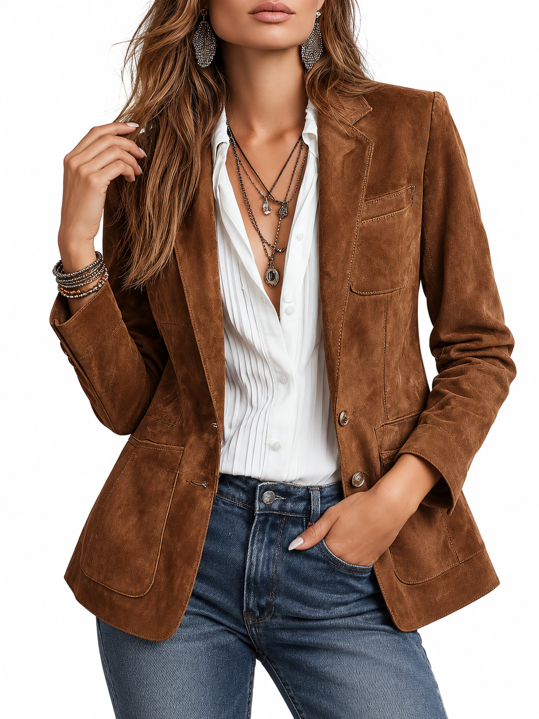 Marleen Vintage Blazer Bruin