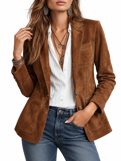 Marleen Vintage Blazer Bruin