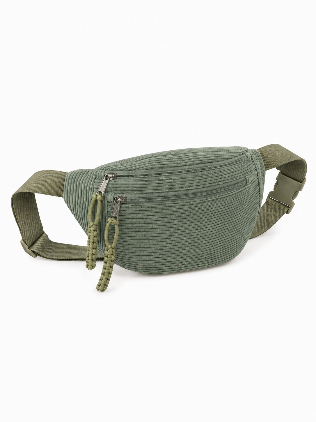 Groen Corduroy Schoudertas