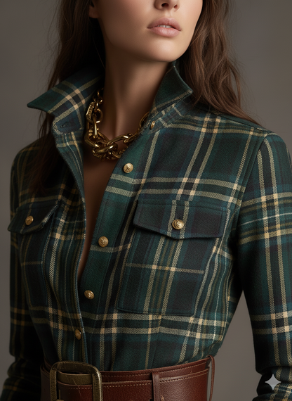 Stella Classic Elegant Shirt Dress