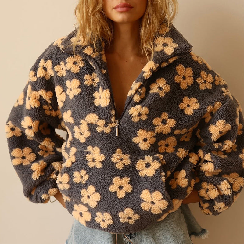 Jade Fleece Pullover Bloom