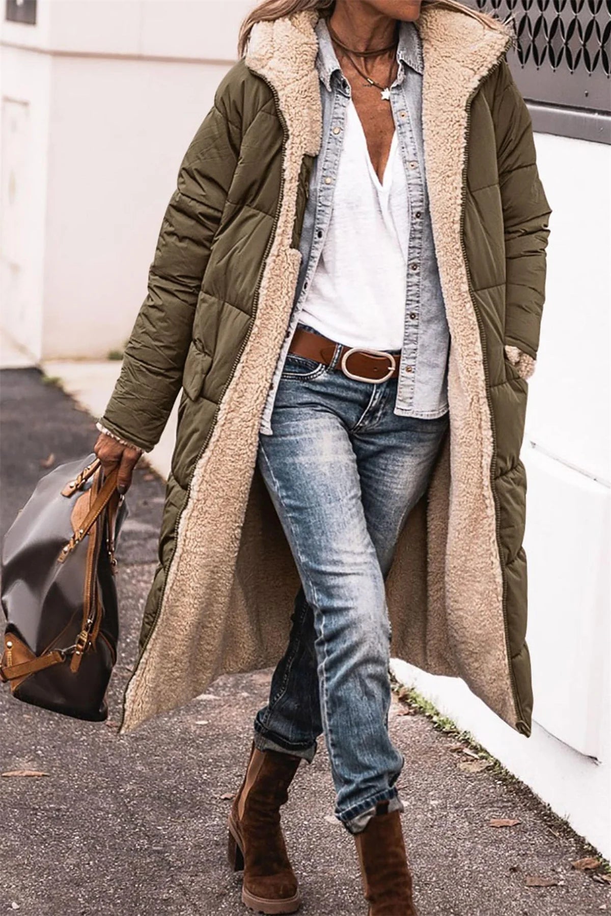 Alice Warm Quilted Hooded Jacket