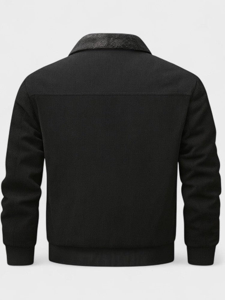 Norbert Bomber Jacket with Synthetic Fur Collar