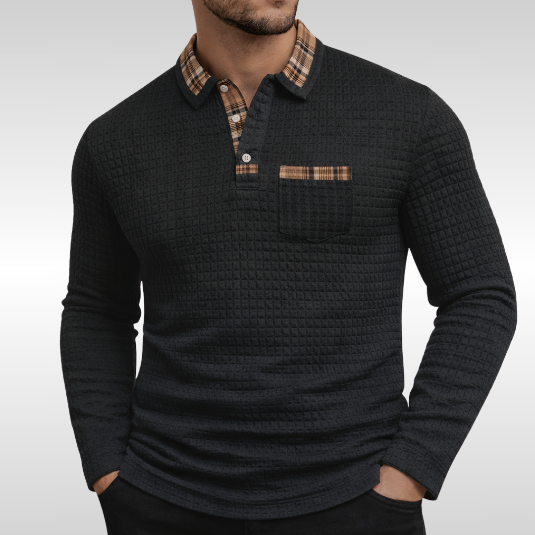Beau Waffle Polo Shirt