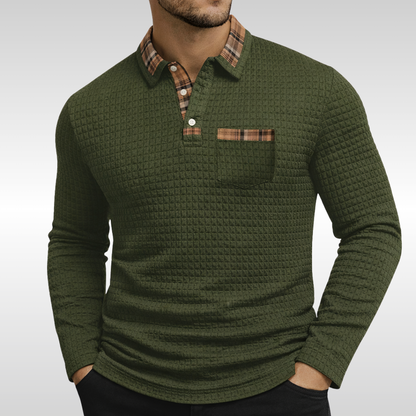 Beau Waffle Polo Shirt