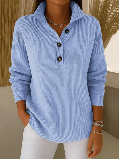 Amber Jersey Polo met V-hals