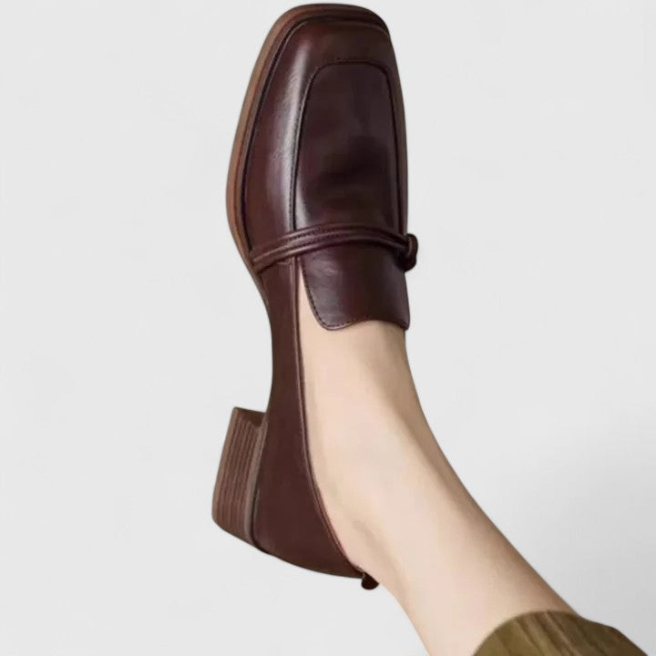 Michèle Loafers met Vierkante Neus