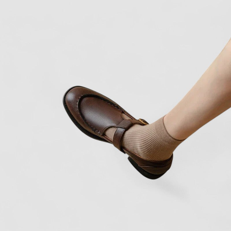 Nathalie Loafers met Vierkante Neus