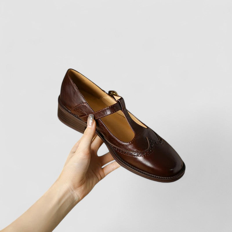 Margot Geperforeerde Slingback Sandalen