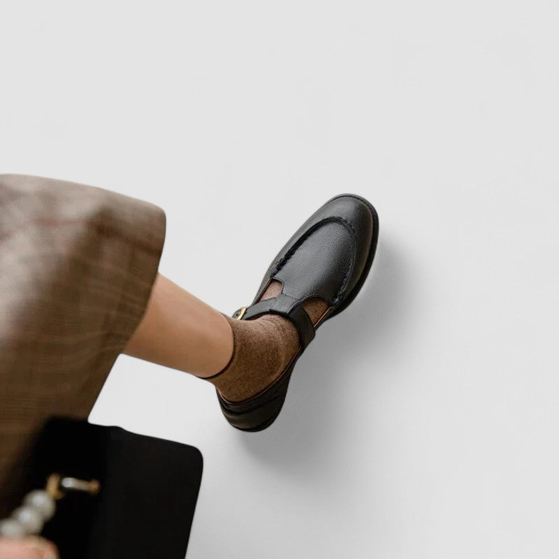 Nathalie Loafers met Vierkante Neus