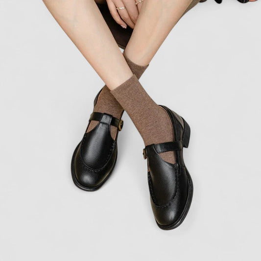 Nathalie Loafers met Vierkante Neus