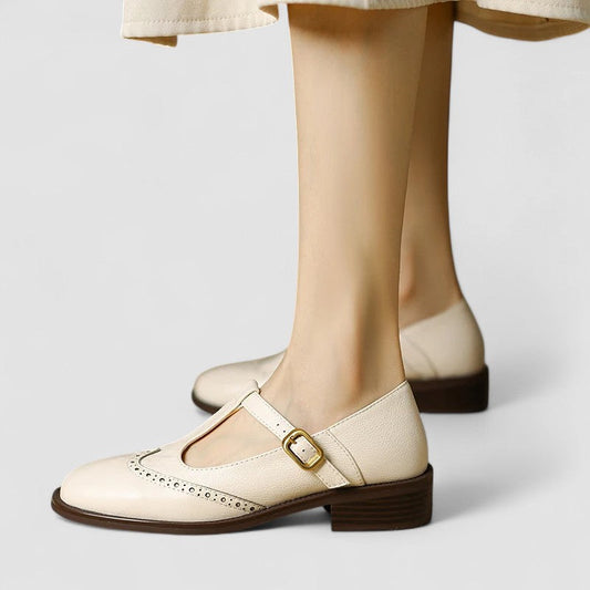 Margot Geperforeerde Slingback Sandalen