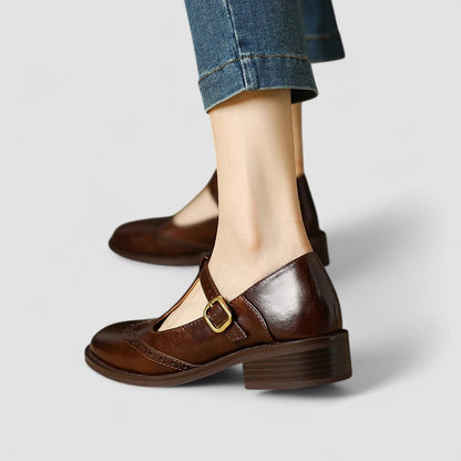 Margot Geperforeerde Slingback Sandalen