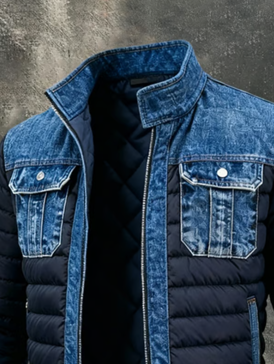 Ares Hybrid Quilted Denim jacket