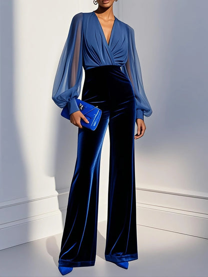 Molly Long Velvet Jumpsuit