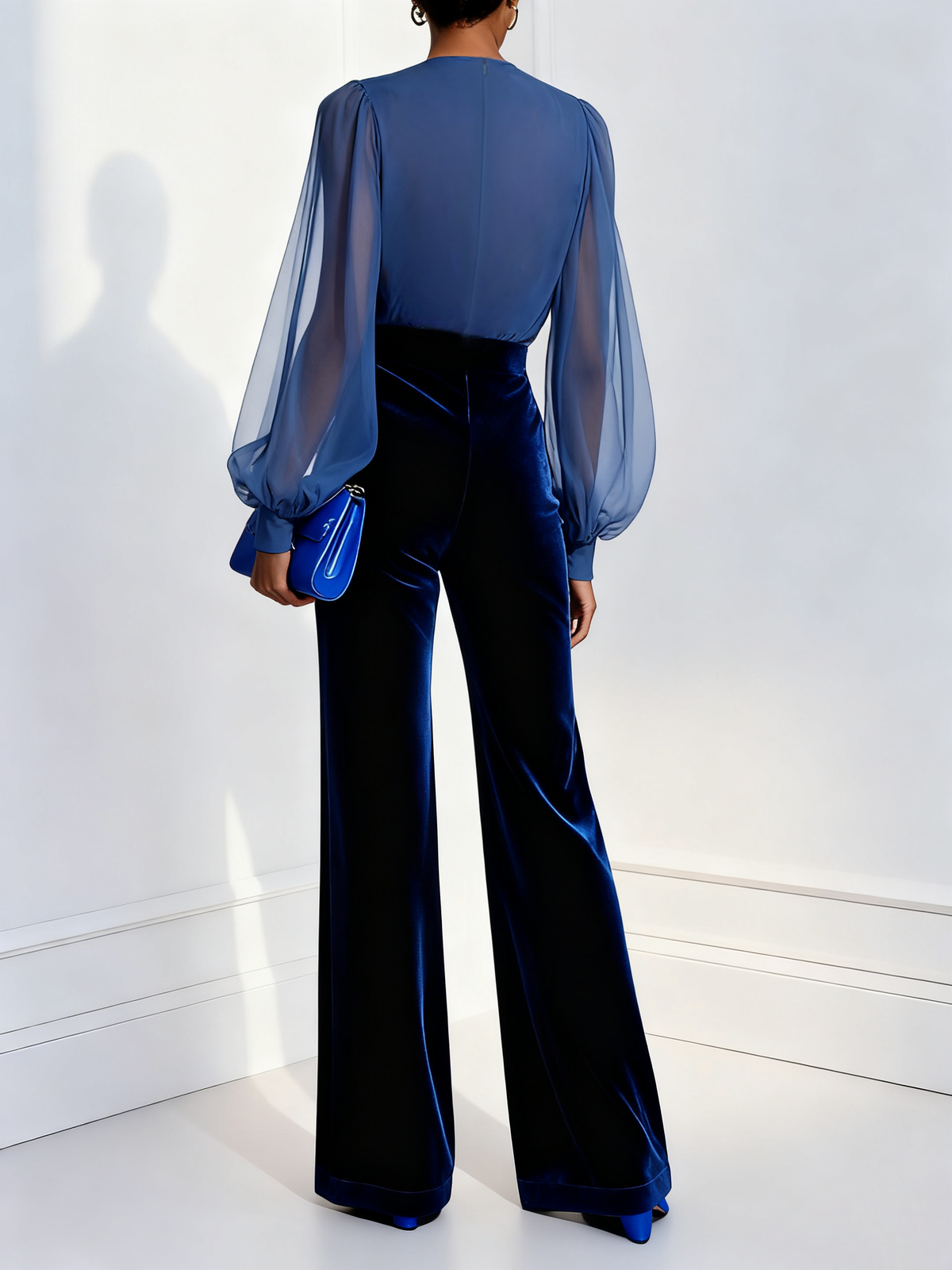 Molly Long Velvet Jumpsuit