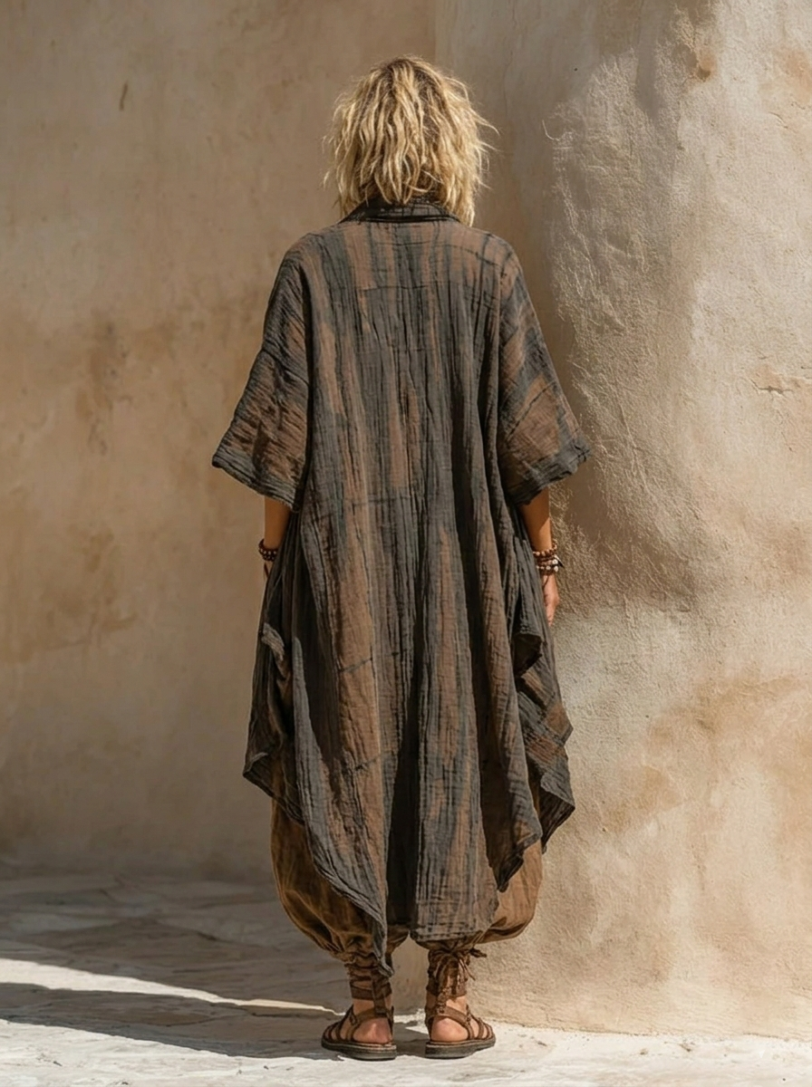 Margaret Nomadic Bohemian Art Print Three-Piece Set Outfit