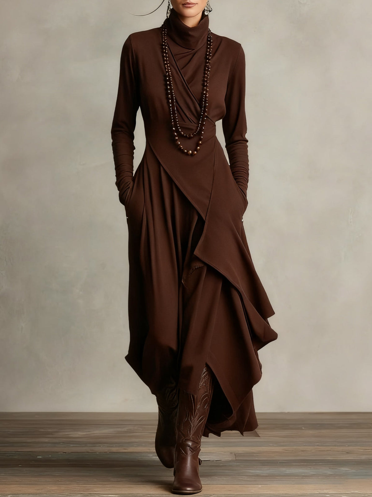 Arielle Vintage Asymmetrische Coljurk