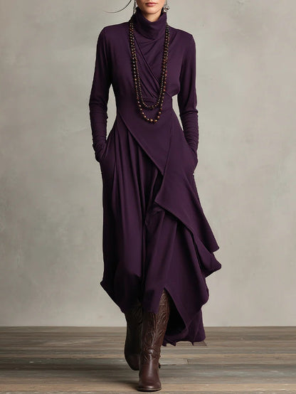 Arielle Vintage Asymmetrische Coljurk