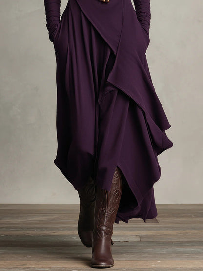 Arielle Vintage Asymmetrische Coljurk
