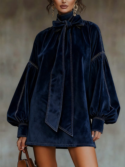 Tiphaine Mini Jurk van Velvet met Strik