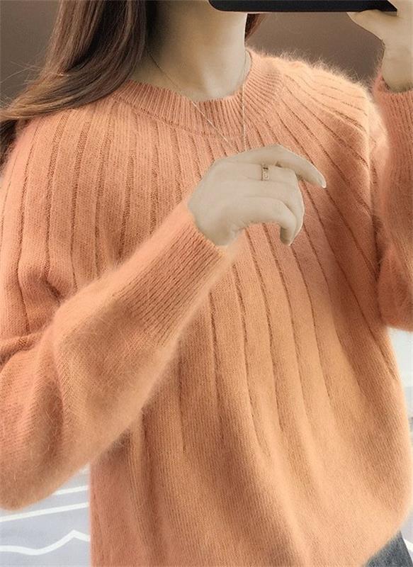 Caitlyn Stylish Ribbed Knit Sweater
