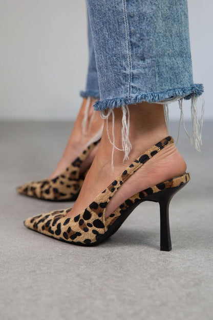 Ariana Leopard Print Pointed Toe Heels