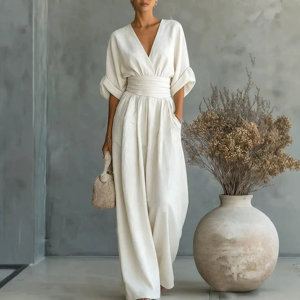 Cleo Relaxed Linen Jumpsuit