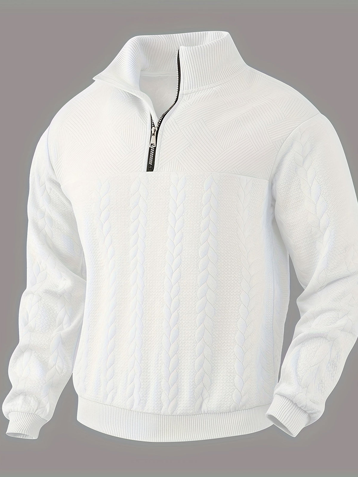 Benoît Vintage Zip-Up Sweater with Elegant Design