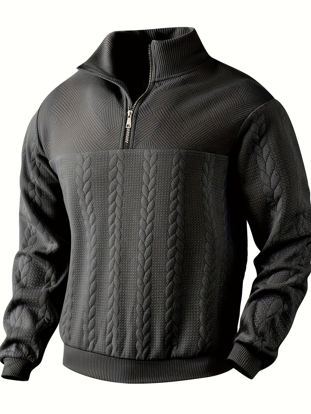 Benoît Vintage Zip-Up Sweater with Elegant Design