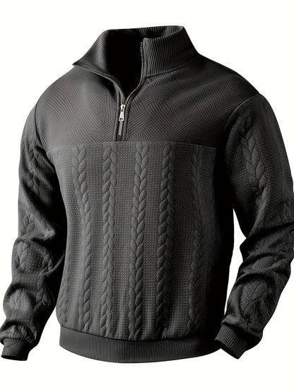 Benoît Vintage Zip-Up Sweater with Elegant Design