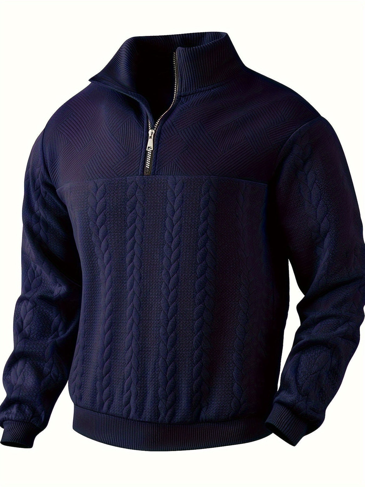 Benoît Vintage Zip-Up Sweater with Elegant Design