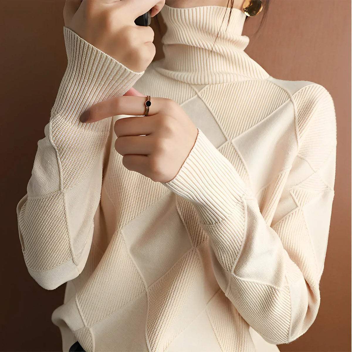 Marcelle Chunky Turtleneck Jumper