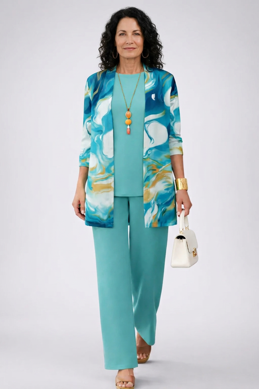 Lena Elegante Driedelige Set