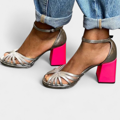 Bianca Classic Sandals with Gold Strap