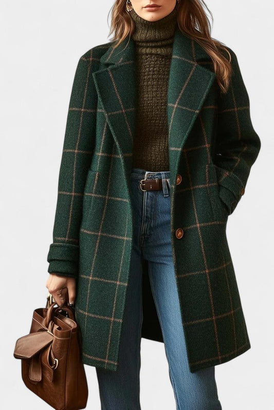 Bonnie Classic Fitted Check Coat