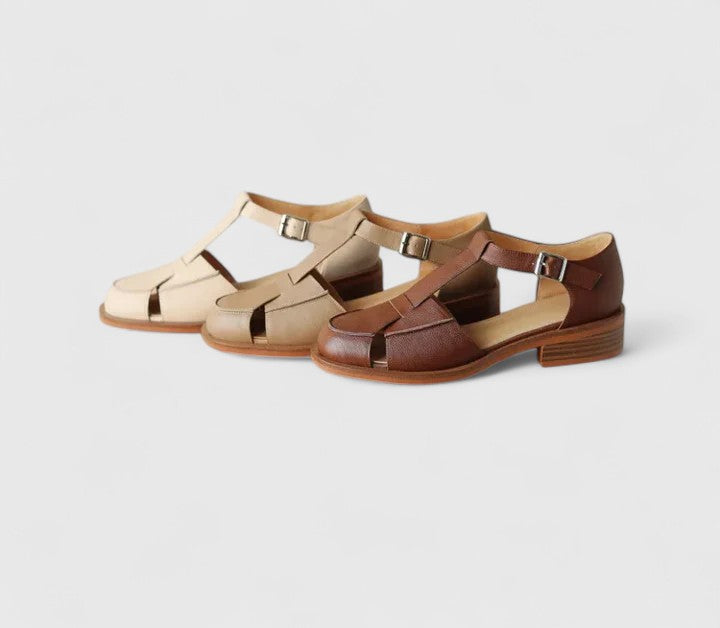 Manon Gesloten Sandalen met Enkelbandje