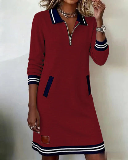 Naomi Long Sleeve Cotton Dress