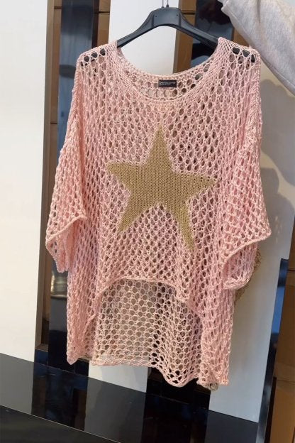 Larissa Elegant knitted jumper with a star