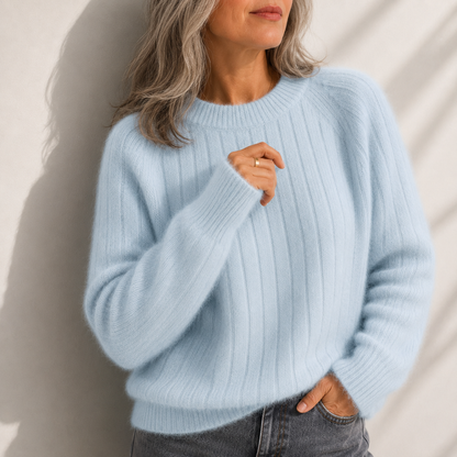 Ruby Solid Colour Fluffy Sweater