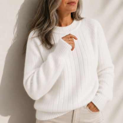 Ruby Solid Colour Fluffy Sweater
